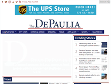 Tablet Screenshot of depauliaonline.com